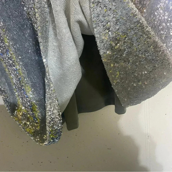 Jessica‎ London 26/28 silver glitter front gray back tank NEW - Picture 5 of 7